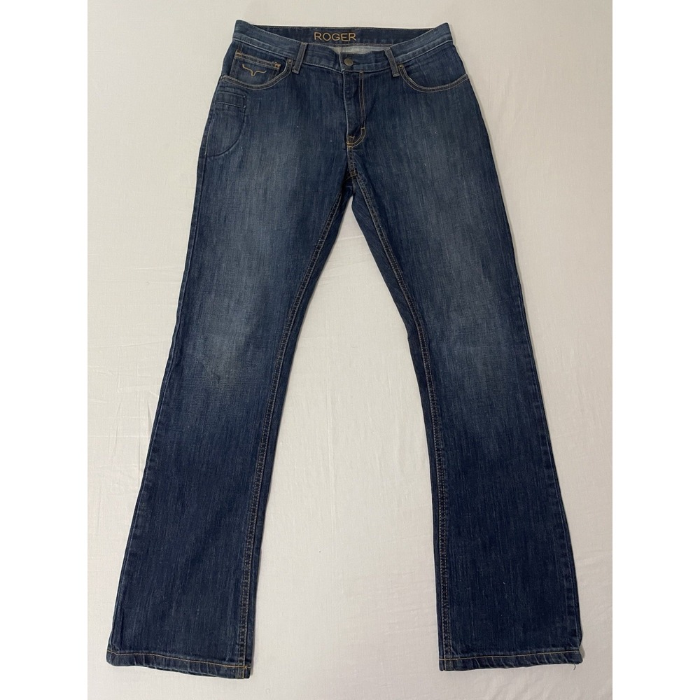 Kimes Ranch Roger Jeans Mens 32X32 Med Wash Western Cowboy Denim Bootcut Slim